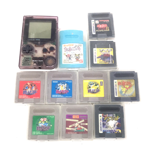 Nintendo MGB-001 ゲームボーイポケット 本体 ポケットモンスター 赤 緑 含む ソフト まとめセット